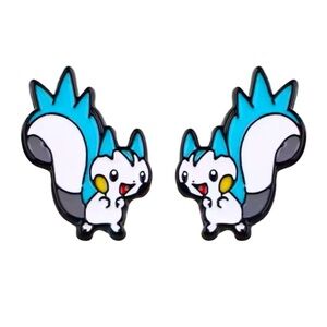 3 For $35 Pokemon Pachirisu Stainless Steel Enameled Stud Character Earrings